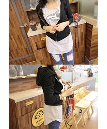 スラブフードジップアップ(パーカー)