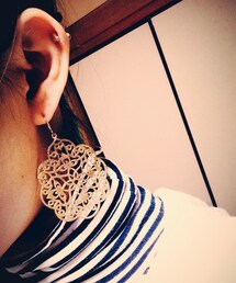 大ぶりピアス(ピアス（両耳用）)