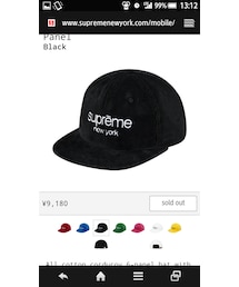 Supreme  | コーデュロイキャップ
(キャップ)