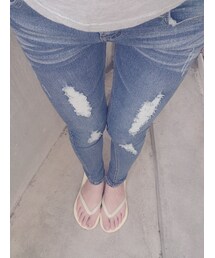 刷破牛仔褲(デニムパンツ)