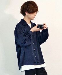 LIDNM | LIDNM リドム / ビンテージサテンオープンカラーシャツ / L18AW-180(シャツ/ブラウス)