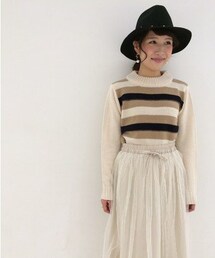 mystic | 太ボーダーKNIT(ニット/セーター)
