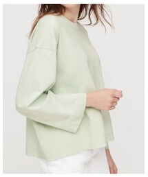 UNIQLO | コットンオーバーサイズワイドスリーブT(長袖)(Tシャツ/カットソー)
