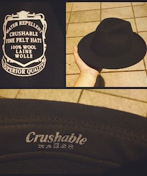 Crushable | Crushable 羊毛氈寬邊帽（可折式）ITALY (ハット)