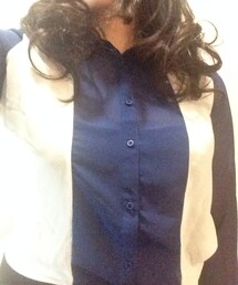 Bershka | バイカラーシャツ(シャツ/ブラウス)