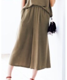 DISCOAT | Discoat×Flower Days 【最旬コラボ】ブラウス×ガウチョセットアップ(パンツ)