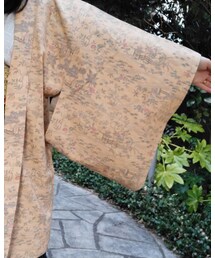 薄橙×四季柄×羽織 | 着物