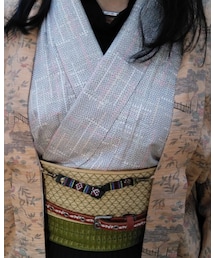 カラフル混じり×紬 | 着物