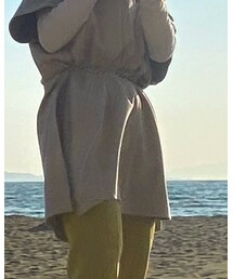 Gossara | 地元のアパレルショップで購入しました。淡色コーデが好きな方は是非、Gossaraで調べてみて下さい🧸ネットからでも購入出来ます！(ポンチョ)