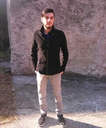 Jacket buttoned up | その他