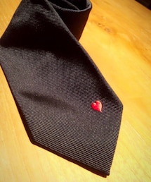 TOMORROWLAND  | ハートのワンポイント 紺ネクタイ(ネクタイ)