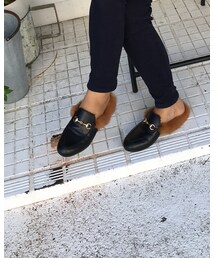 no brand | ファーシューズあったかい！(その他シューズ)