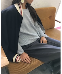 THOM BROWNE | リブもカシミアでちょー暖かい💕(スタジャン)