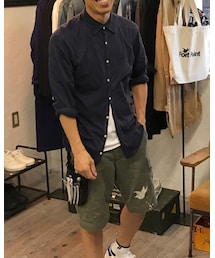 kolor | クタッとした気持ち良いカットソー生地のシャツ！(シャツ/ブラウス)