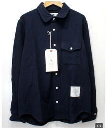 MOTEL | Poetry of Birds by Motel ウール混LSシャツ(シャツ/ブラウス)