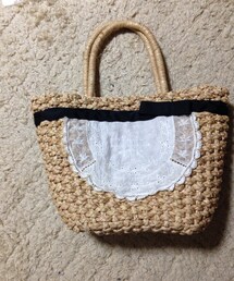 Samansa Mos2 | レースつきカゴバッグ(かごバッグ)