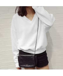 ＡＮＤＪ | Vネックワッフル生地トップス(パーカー)