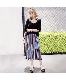 ＡＮＤＪ | プリーツガウチョ(その他パンツ)