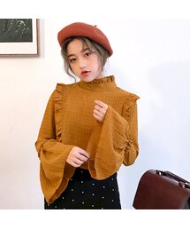 ＡＮＤＪ | フリルベルスリーブシフォンチュニック(シャツ/ブラウス)