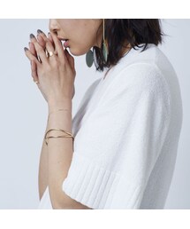 -- | Cotton loop Knit ワンピース / ホワイト(ワンピース)