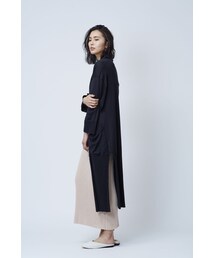 -- | Miske GIZA Cotton ロングカーディガン / ブラック(カーディガン/ボレロ)