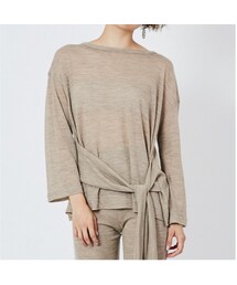 Miske ウールガーゼベルト付きプルオーバー(Tシャツ/カットソー)