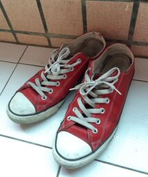 CONVERSE | CONVERSE 紅色皮面休閒鞋(その他シューズ)
