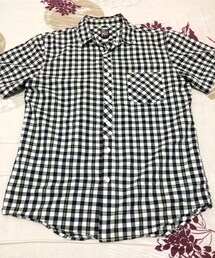 Design Tshirts Store graniph | GRANIPH 黑白格短袖襯衫(シャツ/ブラウス)