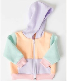 American Apparel | インファンカラーブロックフレックスフリースジップフーディ(パーカー)