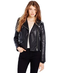 ARMANI EXCHANGE | Textured Leather Moto Jacket(テーラードジャケット)