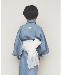 backstyle | フリーハンドで★の背守りを刺繍しました(浴衣)
