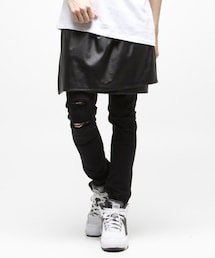 LEGENDA | FAKE LETHER SKIRT(スカート)