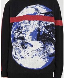 LAD MUSICIAN | 地球柄ニット(カーディガン/ボレロ)