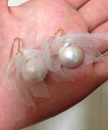 plus tuoreからのプレゼント♡
コットンパールのピアス♡
とってもカワイイ( ´艸｀)ﾑﾌﾟﾌﾟ

plus tuore 通販サイト
http://www.plustuore.com
売上げの5%は女性支援団体の寄付にいくんです(^ ^)(ピアス（両耳用）)