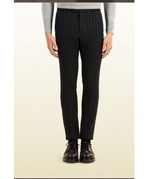 GUCCI | ソフトウールピンストライプスキニーパンツ 14AW(その他パンツ)