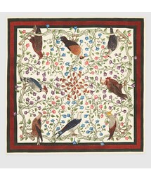 GUCCI | ラパーシ プリント シルク ポケットスクエア(ハンカチ/ハンドタオル)