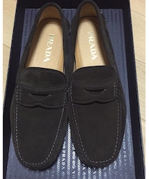 PRADA | スエードドライビングシューズ(モカシン/デッキシューズ)