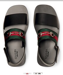 GUCCI | ホースビット ウエヴトリムレザー サンダル(サンダル)