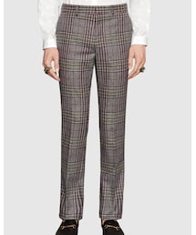 GUCCI | フランネル チェック スキニーパンツ(その他パンツ)