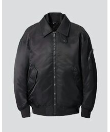 UNIQLO | ダウンオーバーサイズリブブルゾン (Black)M(ダウンジャケット/コート)