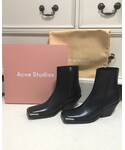Acne Studios | Square Toe Boots (Calf Leather)(靴子)