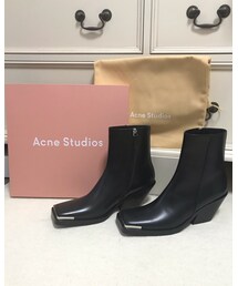 Acne Studios | Square Toe Boots (Calf Leather)(ブーツ)