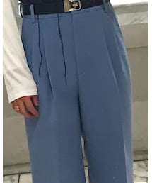 Double Pleated Baggy Trousers | スラックス