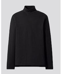 +J | スーピマコットンモックネックT(Tシャツ/カットソー)