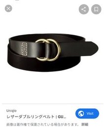 GU | GU レザーダブルリングベルト(ベルト)