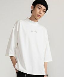 WEGO | WEGO/ポンチモックネック5分袖Tシャツ(Tシャツ/カットソー)