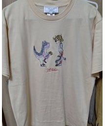 LEFT ALONE | LEFT ALONE ベージュTシャツ(半袖)(Tシャツ/カットソー)