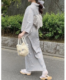 Treat Ürself | vintage lace Yukata(blue)(浴衣)
