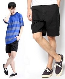 WEGO | カラーチノショーツ(黒)(その他パンツ)