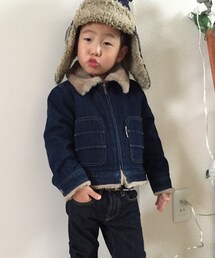 COMME CA DU MODE | デニム地ボアジャケット(デニムジャケット)